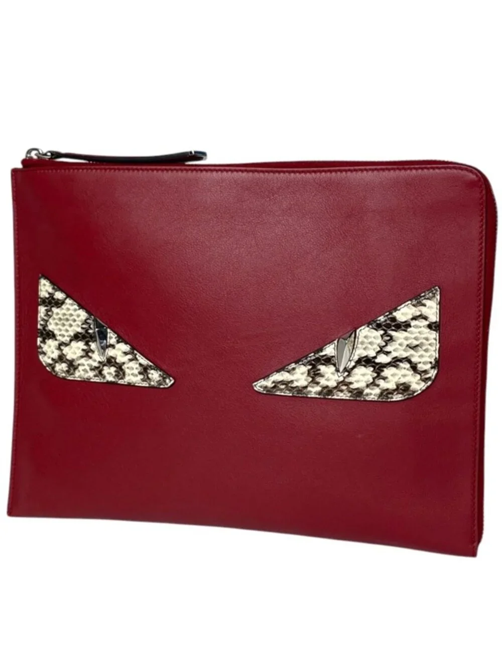 Fendi Clutch Bugs Monster Leather